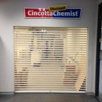 cincotta chemist with roller shutter door